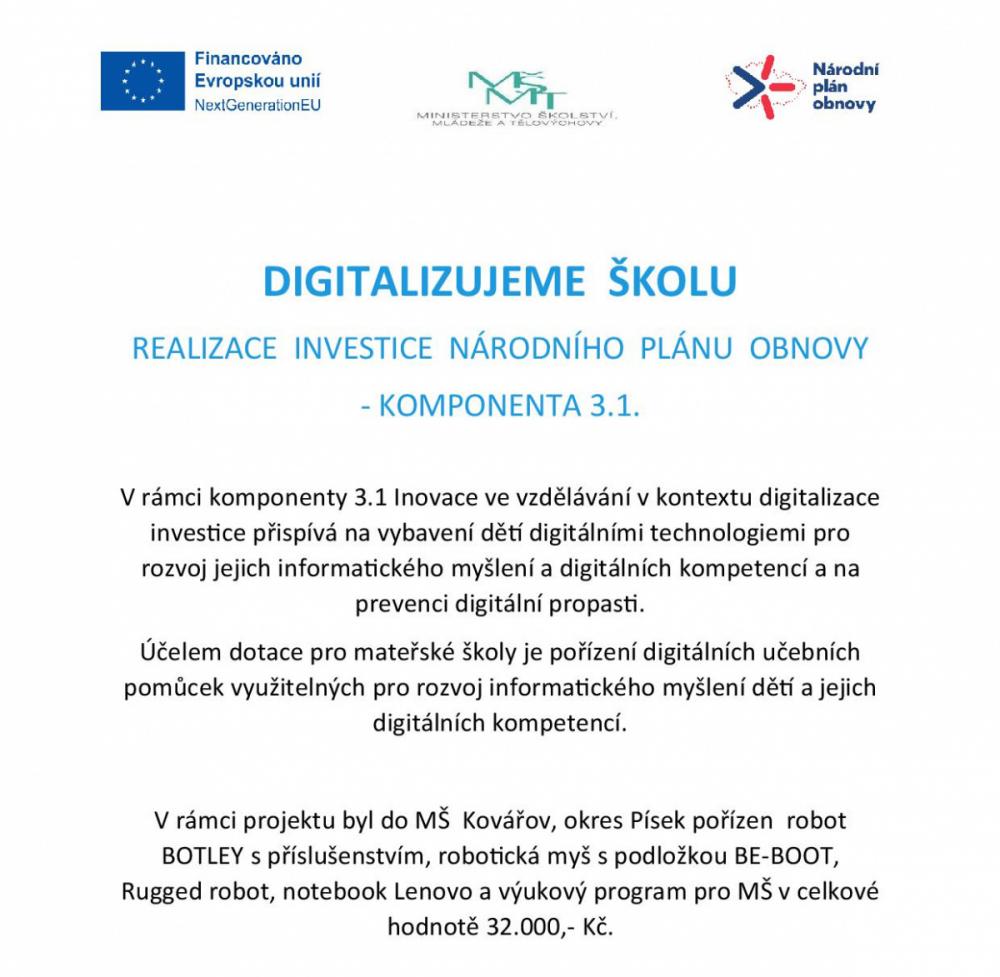 Digitalizujeme školu